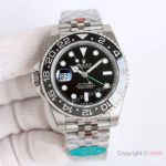 Clean Factory 1:1 Copy Rolex GMT Master II New Bruce Wayne Jubilee 3186 Watch Left-handed Rolex